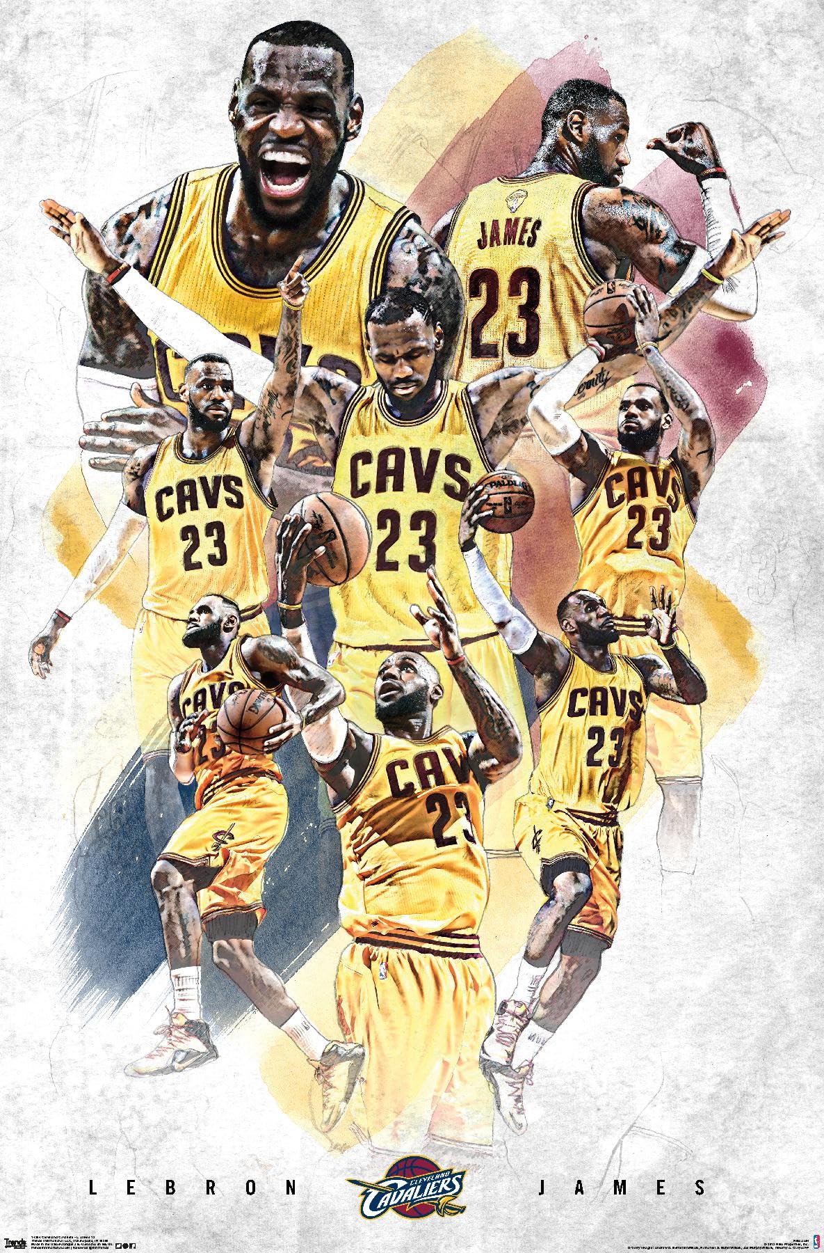 Amazon.com: Trends International Cleveland Cavaliers-Lebron James